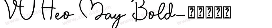 VU Heo May Bold字体转换